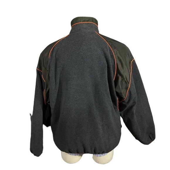 NFL Cleveland Browns Orange Reversible Full Zip Jacket Sz L Embroidered Nylon - Picture 10 of 16